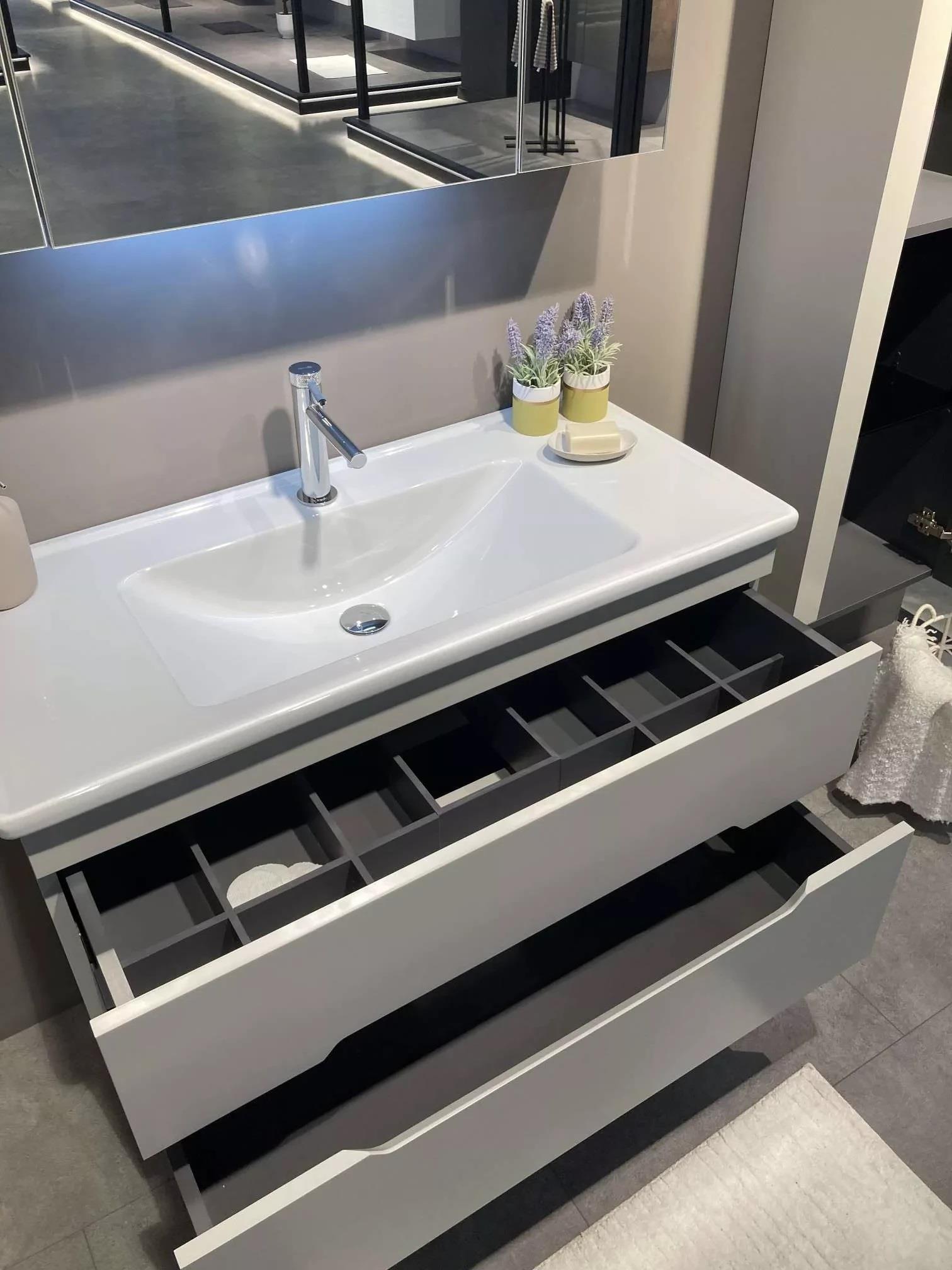 Orka Varna 100 cm Mat Kaşmir Banyo Dolabı Alt Modül ve Lavabo , 5001872ORKA5001872Lavabo Dolabı