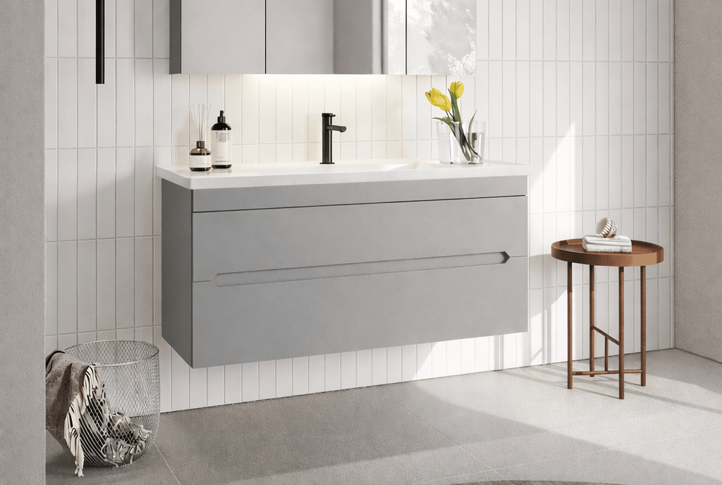 Orka Varna 120 cm Mat Gri Banyo Dolabı Alt Modül ve Lavabo, 5001879ORKA5001879Lavabo Dolabı