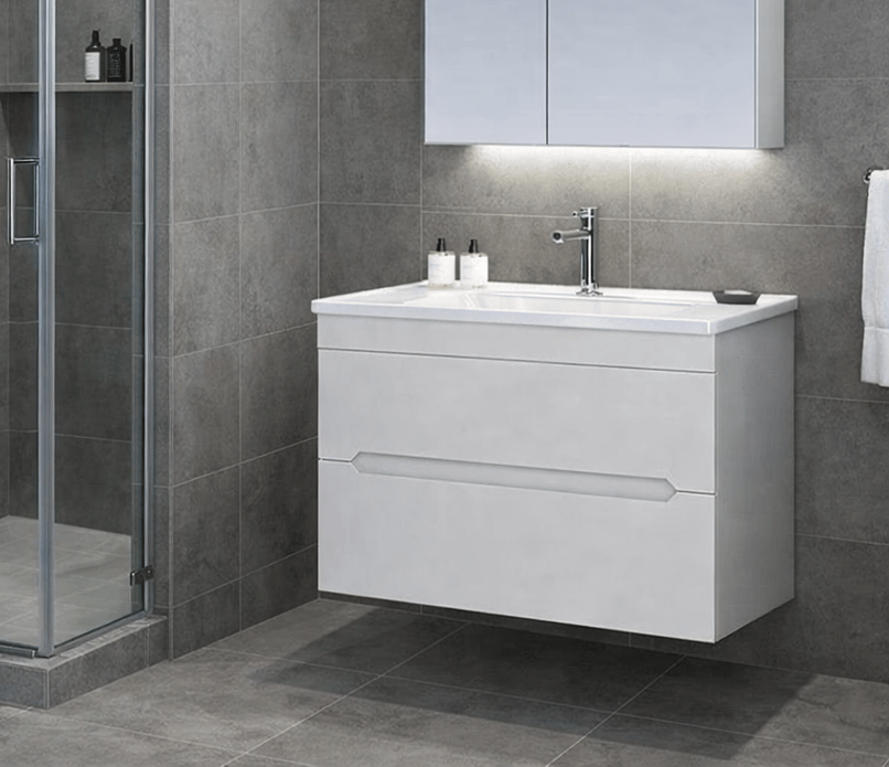 Orka Varna 80 cm Mat Lake Kaşmir Banyo Dolabı Alt Modül ve Lavabo, 5001866ORKA5001866Lavabo Dolabı