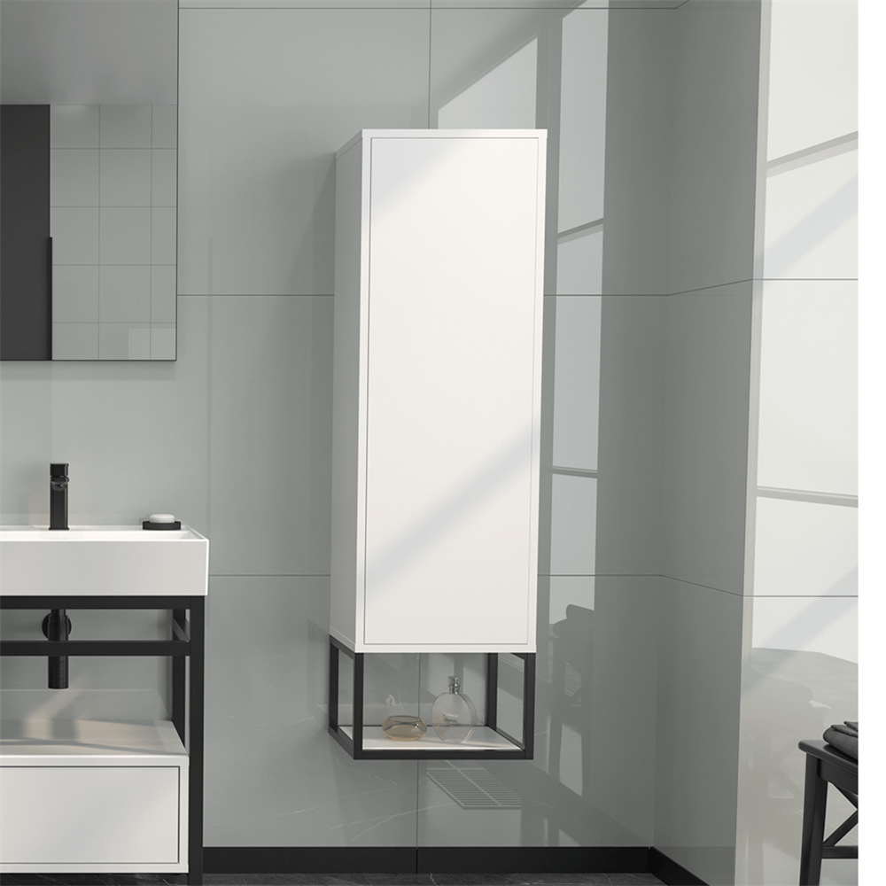 Orka Vegas 40 cm Beyaz Banyo Boy Çamaşır DolabıORKA3005318Banyo Boy Dolabı Modelleri 