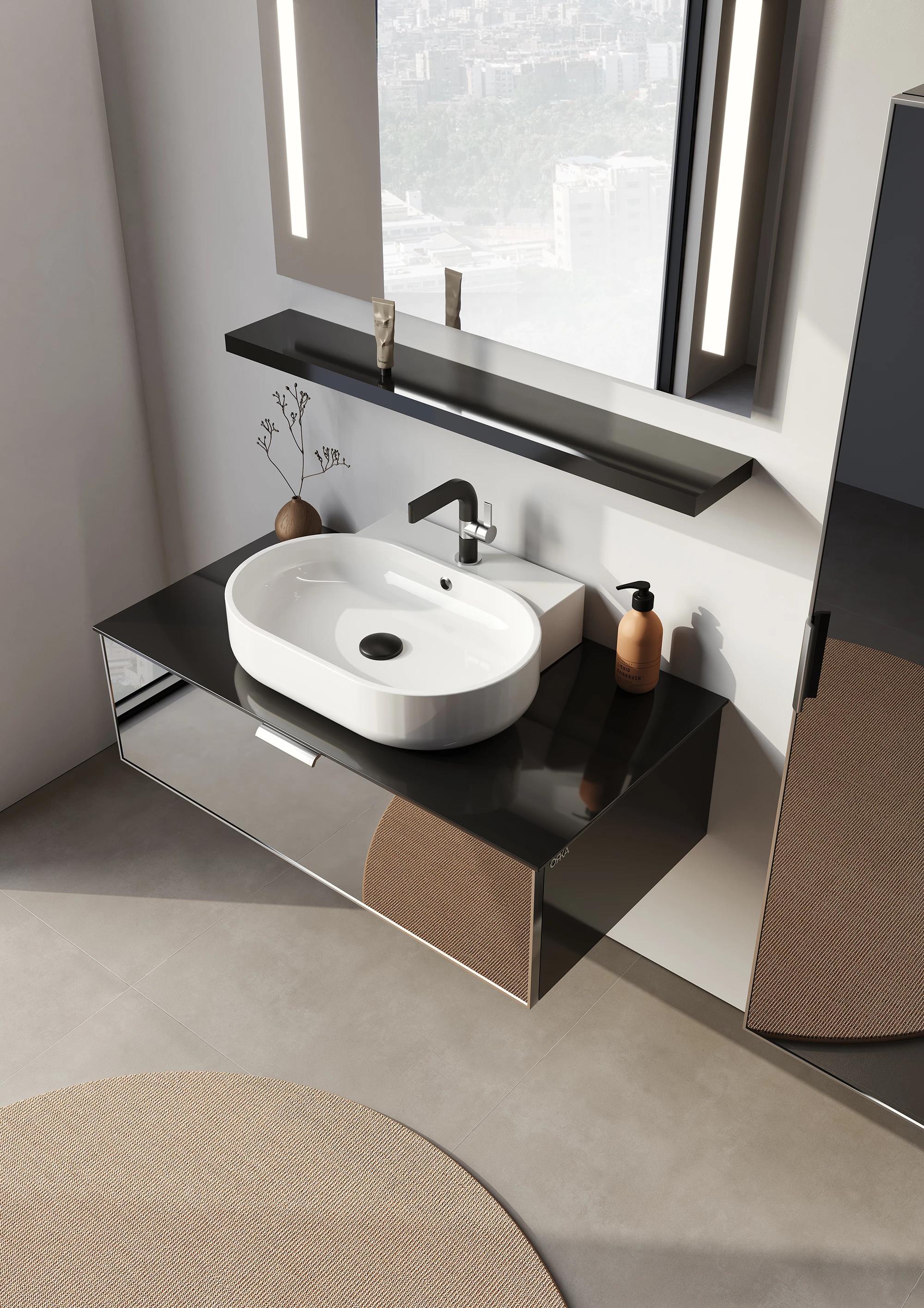 Orka Yalıköy 90 cm, Beyaz Lavabo, Banyo Dolabı Alt Modül ve LavaboORKA5001883Lavabo Dolabı