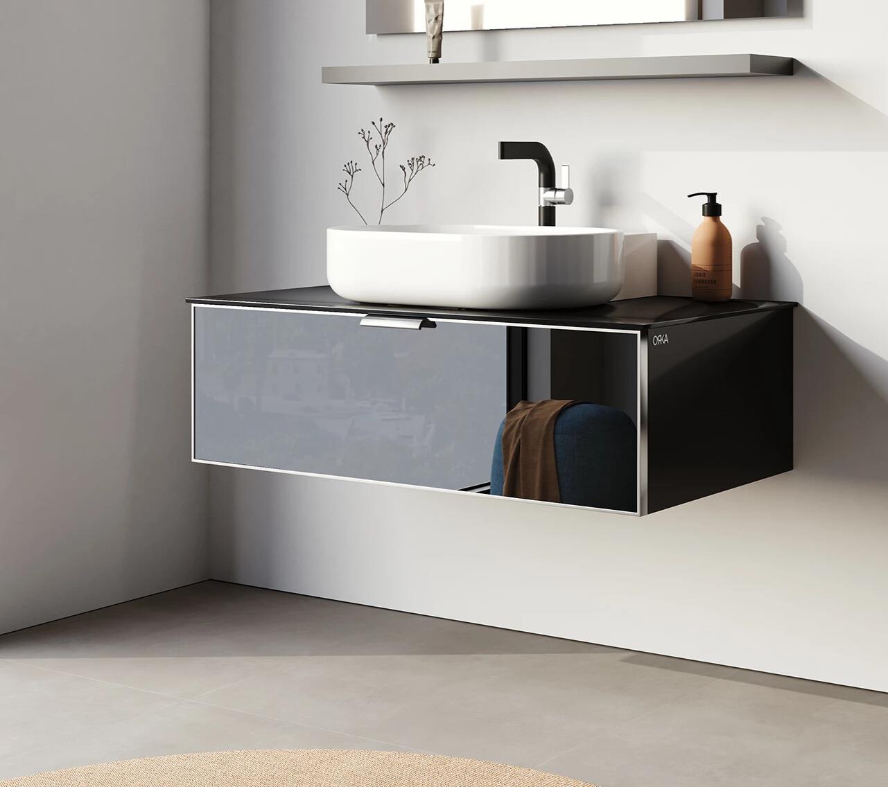 Orka Yalıköy 90 cm, Beyaz Lavabo, Banyo Dolabı Alt Modül ve LavaboORKA5001883Lavabo Dolabı