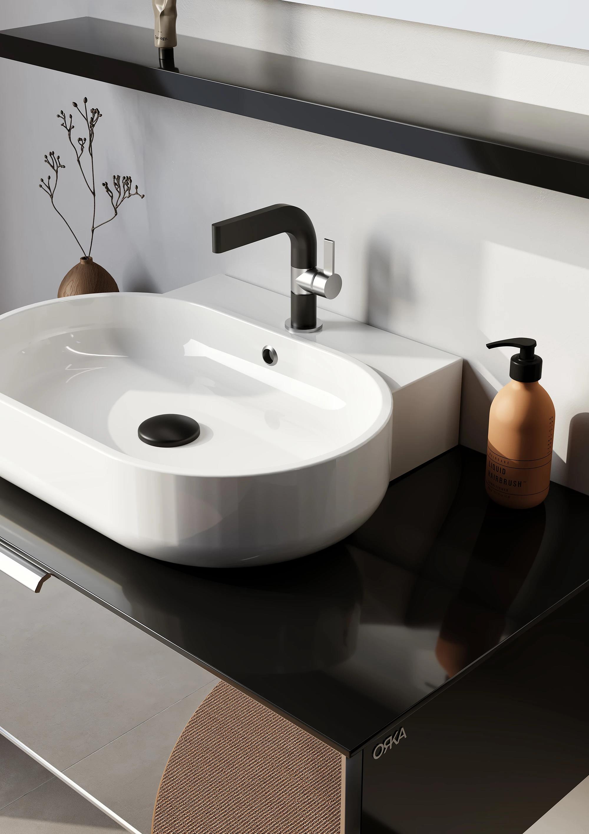 Orka Yalıköy 90 cm, Beyaz Lavabo, Banyo Dolabı Alt Modül ve LavaboORKA5001883Lavabo Dolabı