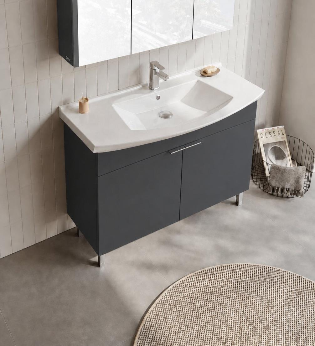 PURUS 100 ALT+LVB AYAKLI M.ANTRASITORKA5008452Lavabo Dolabı