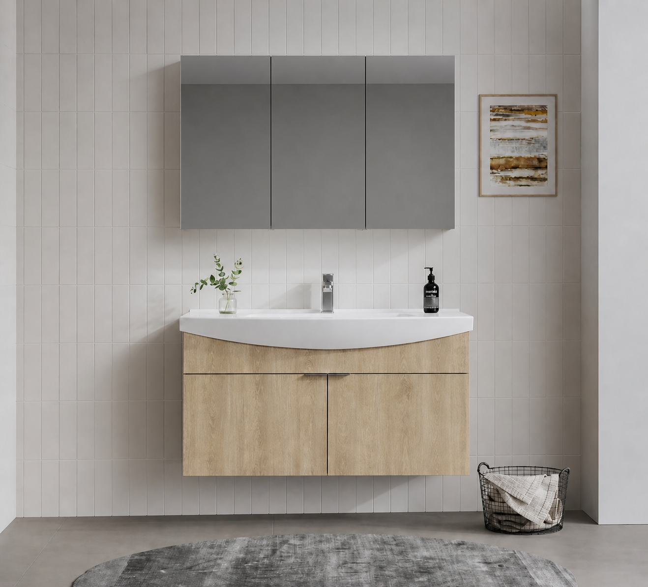 PURUS 100 TKM ASMA DOLAPLI BUDVAORKA5008346Banyo Dolabı Takımı