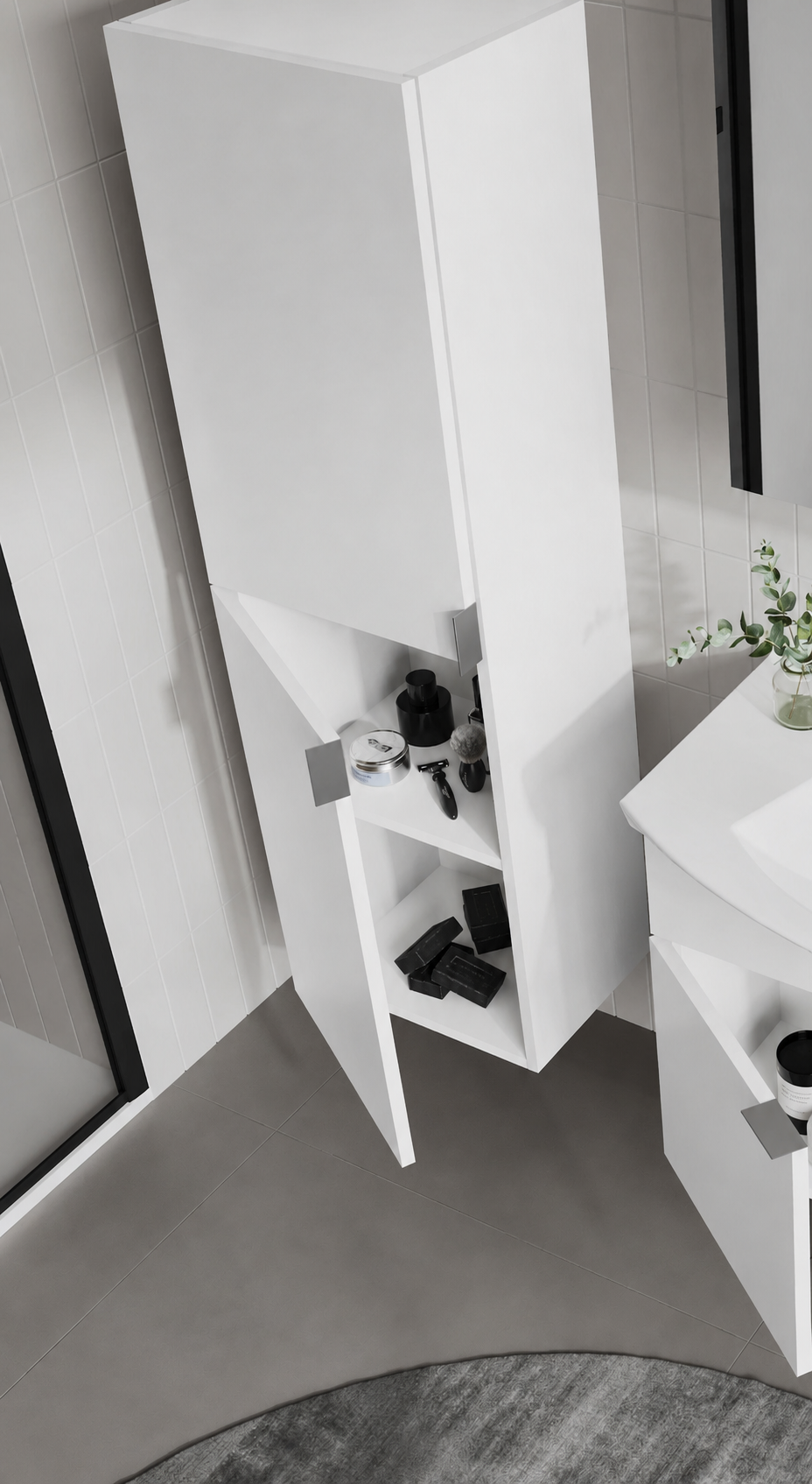 PURUS 40 BYD P.BEYAZORKA3010199Banyo Boy Dolabı Modelleri 