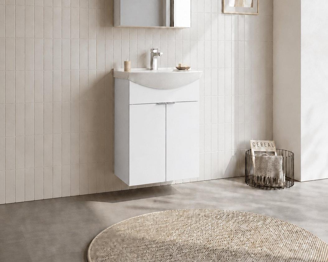 PURUS 55 ALT+LVB ASMA P.BEYAZORKA5008292Lavabo Dolabı