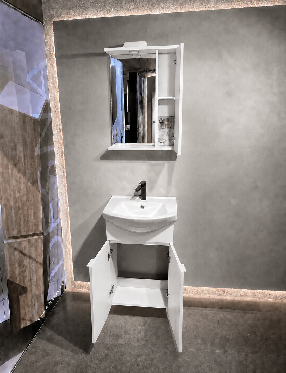 PURUS 55 TKM ASMA TK KUTU P.BEYAZORKA5008287Banyo Dolabı Takımı