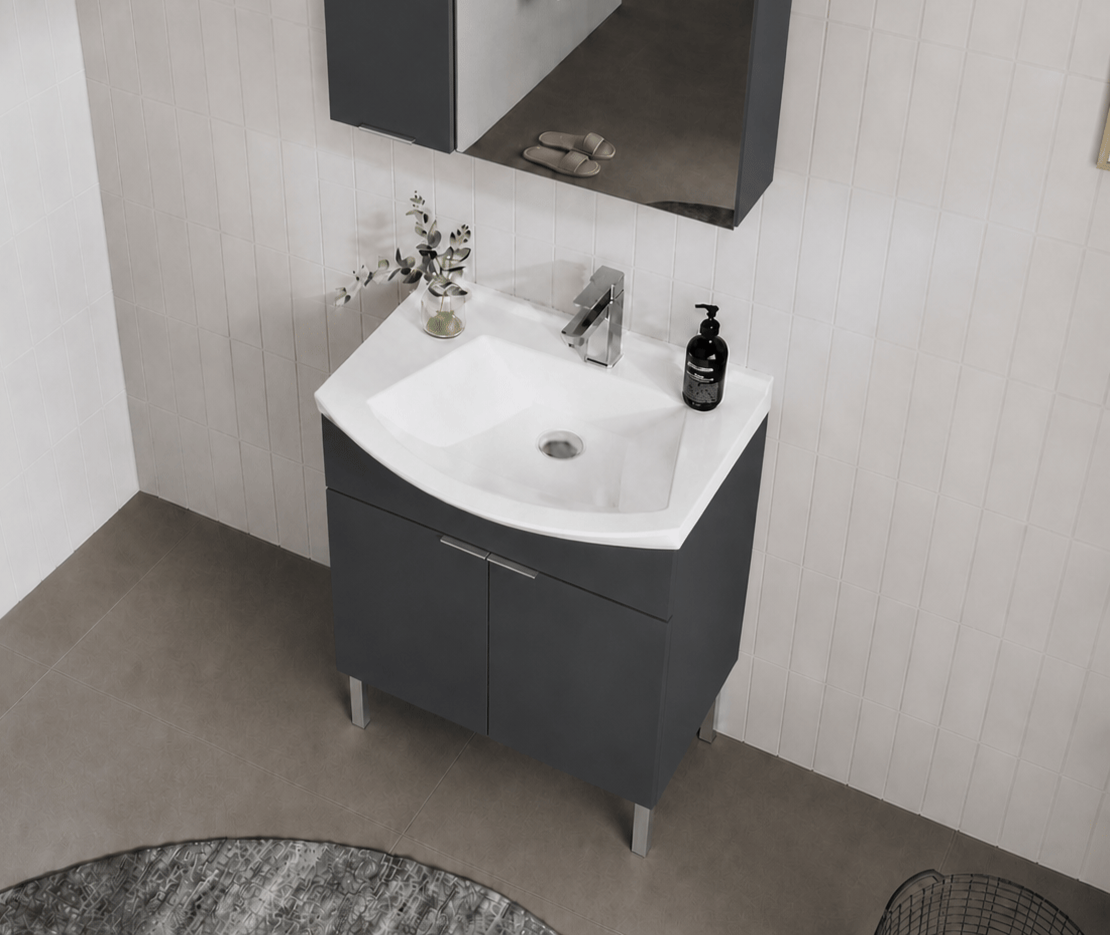 PURUS 65 ALT+LVB AYAKLI M.ANTRASITORKA5008448Lavabo Dolabı