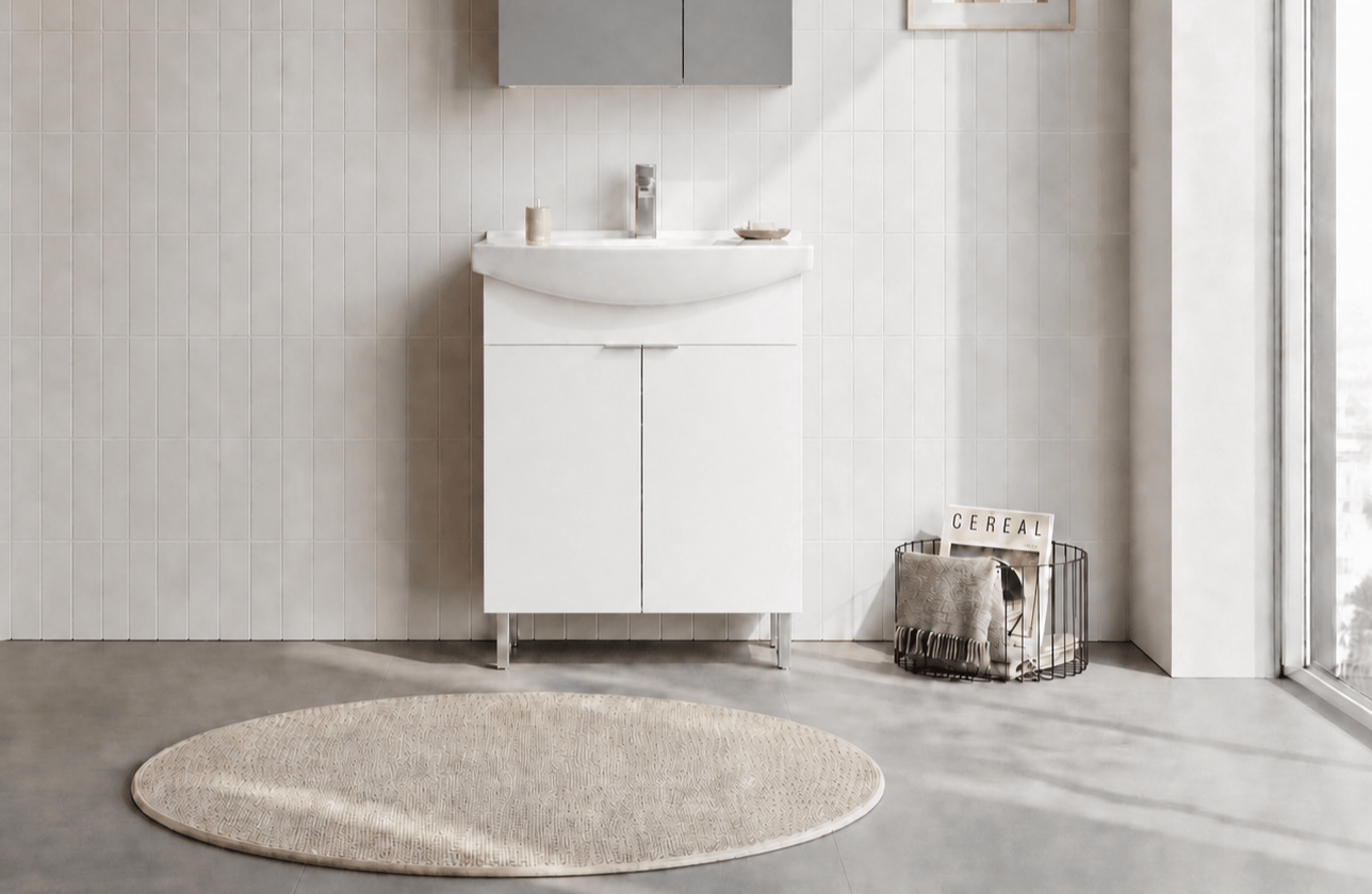 PURUS 65 ALT+LVB AYAKLI P.BEYAZORKA5007960Lavabo Dolabı