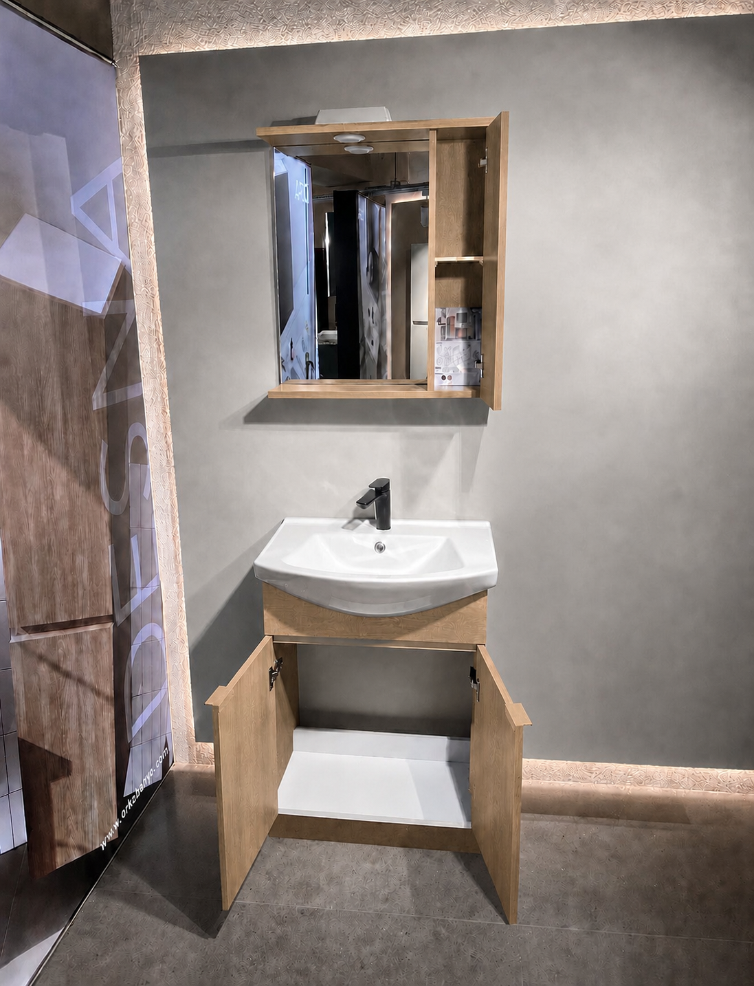 PURUS 65 TKM ASMA TK KUTU BUDVAORKA5007992Banyo Dolabı Takımı