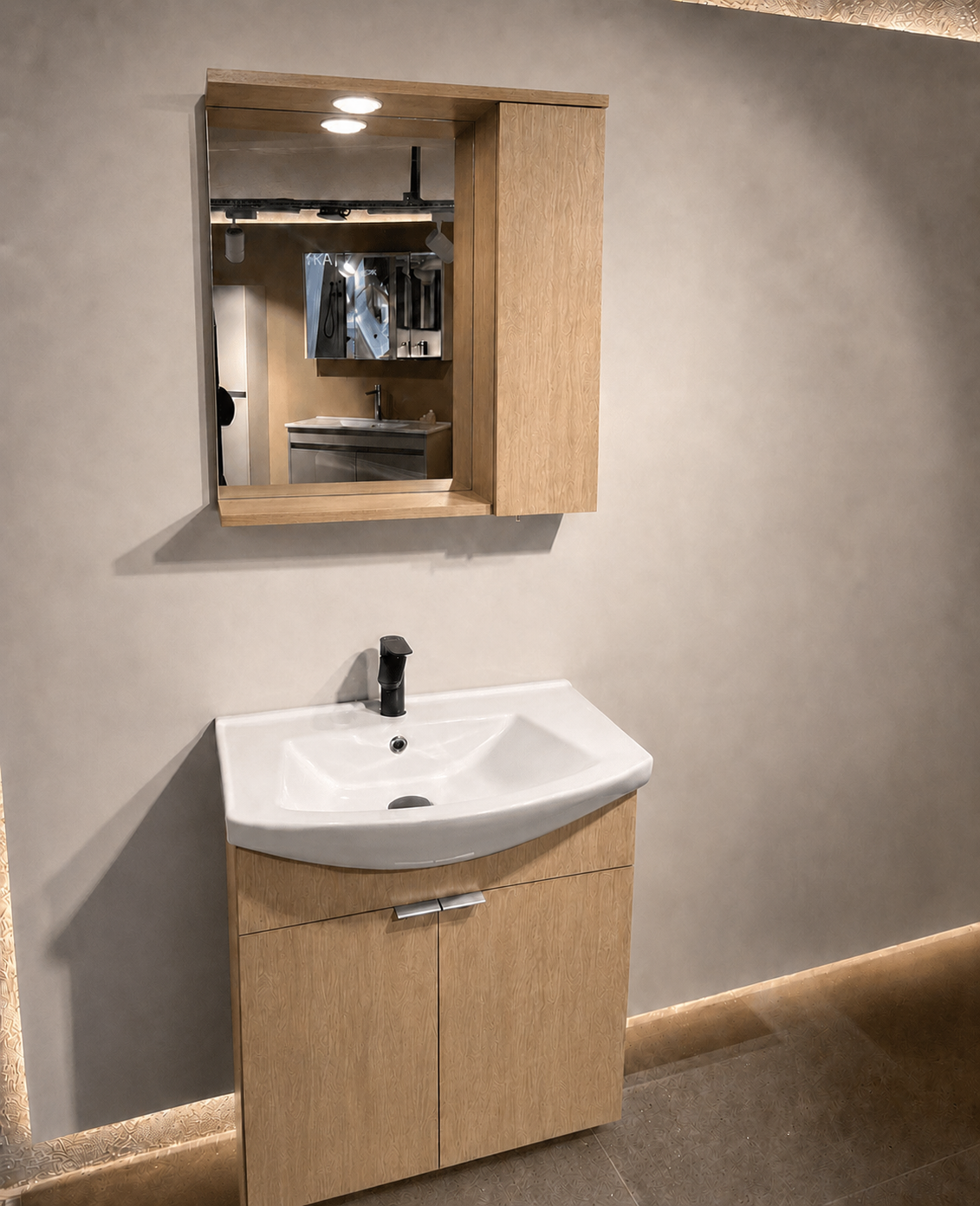 PURUS 65 TKM ASMA TK KUTU BUDVAORKA5007992Banyo Dolabı Takımı