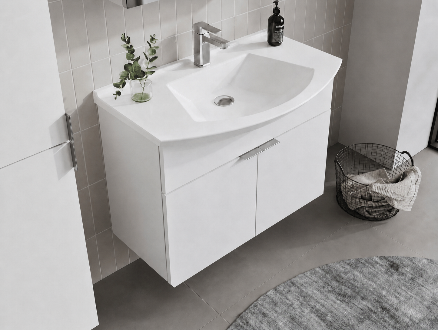 PURUS 80 TKM ASMA DZ AYNA P.BEYAZORKA5008326Banyo Dolabı Takımı