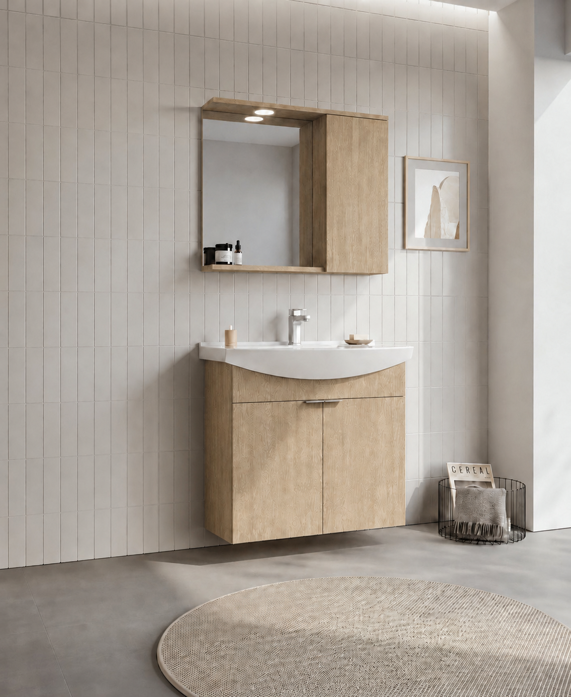 PURUS 80 TKM ASMA TK KUTU BUDVAORKA5007993Banyo Dolabı Takımı