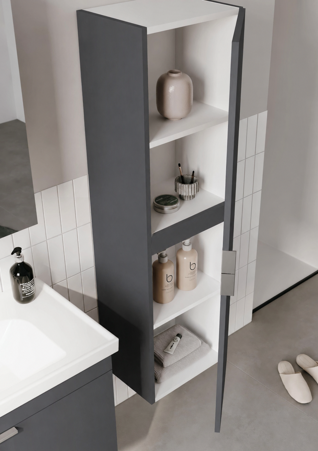 PURUS/DESNA 40 BYD M.ANTRASIT DMNTORKA3009943Banyo Boy Dolabı Modelleri 