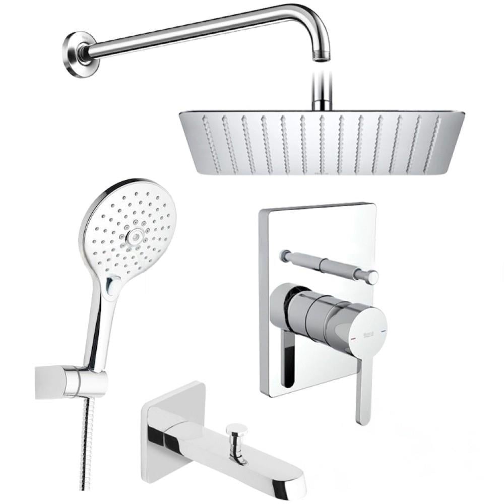 Roca Banyo Bataryası Seti, Carelia, 5'Li, Ankastre, A5D158AC0KRocaA5D158AC0KAnkastre Duş Setleri