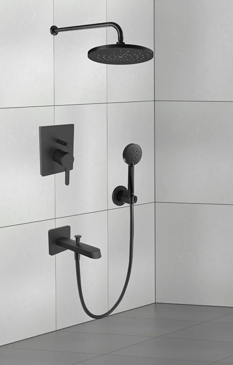 Roca Banyo Seti, Carelia, 5Li, Ankastre, Mat Siyah, A5D358ANBKRocaA5D358ANBKAnkastre Duş Setleri