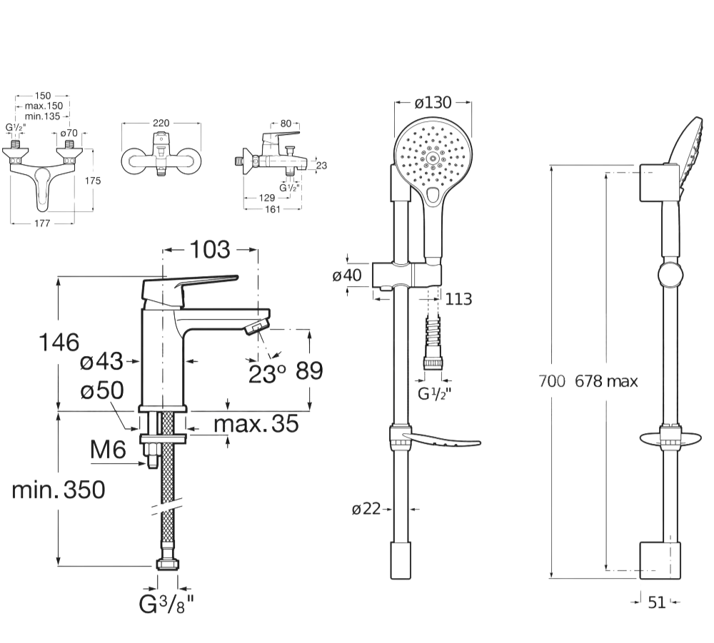Roca Banyo Seti, Estreia, 3Lü, A5D057EC0KRocaA5D057EC0KBanyo Bataryaları