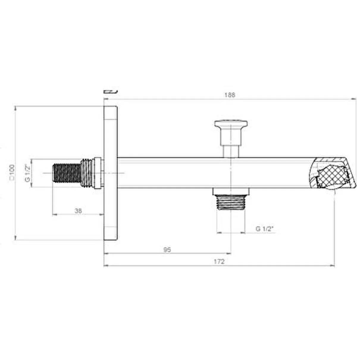 Roca Çıkış Ucu, Kare (El Duşu Çıkışlı) A5A087CC0KRocaA5A087CC0KÇıkış Uçları