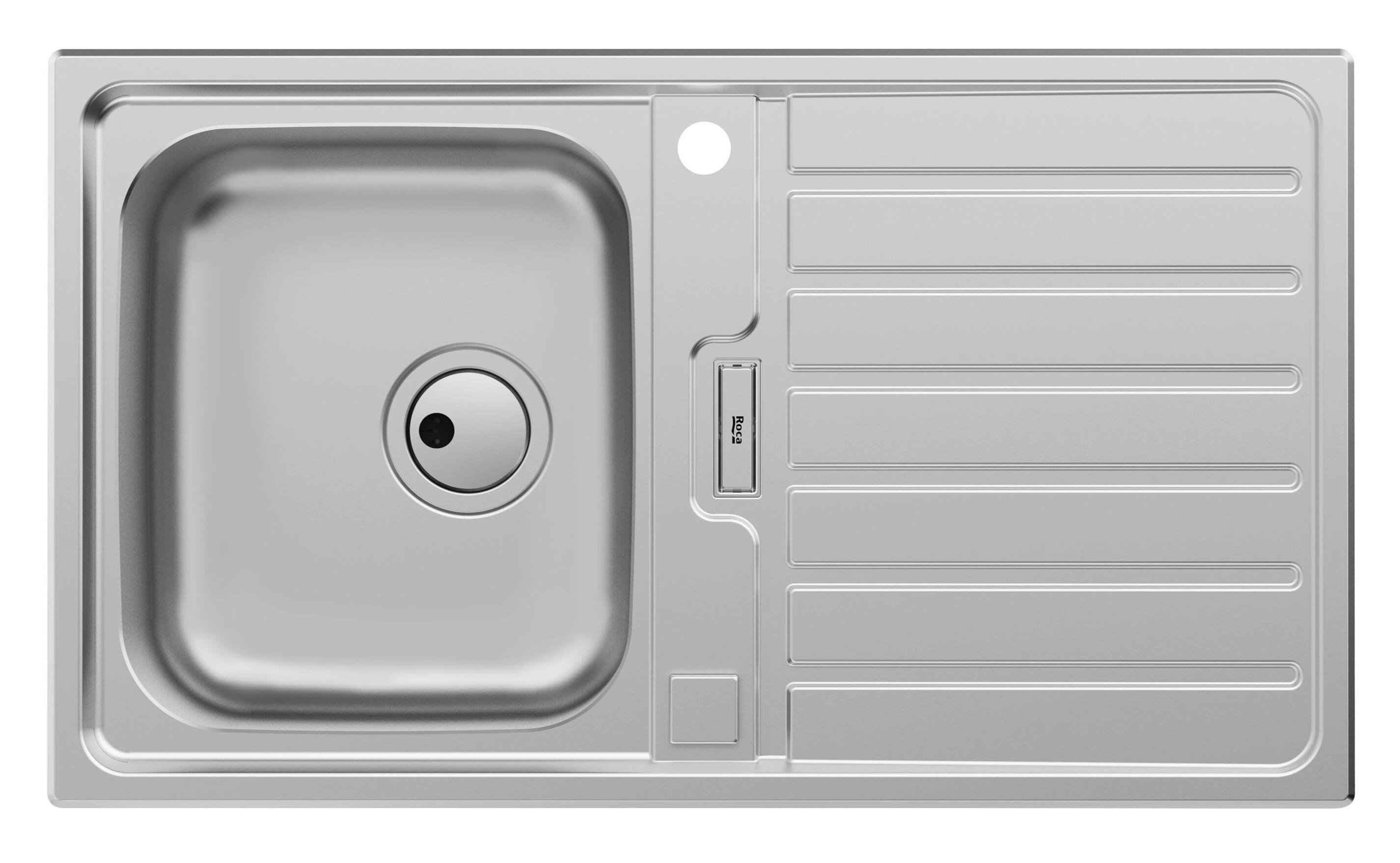 Roca Eviye, Siena, Tek Gözlü, Paslanmaz, Krom, 86X50Cm A870KC0860RocaA870KC0860Standart Lavabo