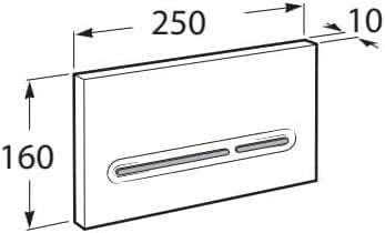Roca Kumanda Paneli, Pl5 Dual, Beyaz, A890199000RocaA890199000Kumanda Paneli