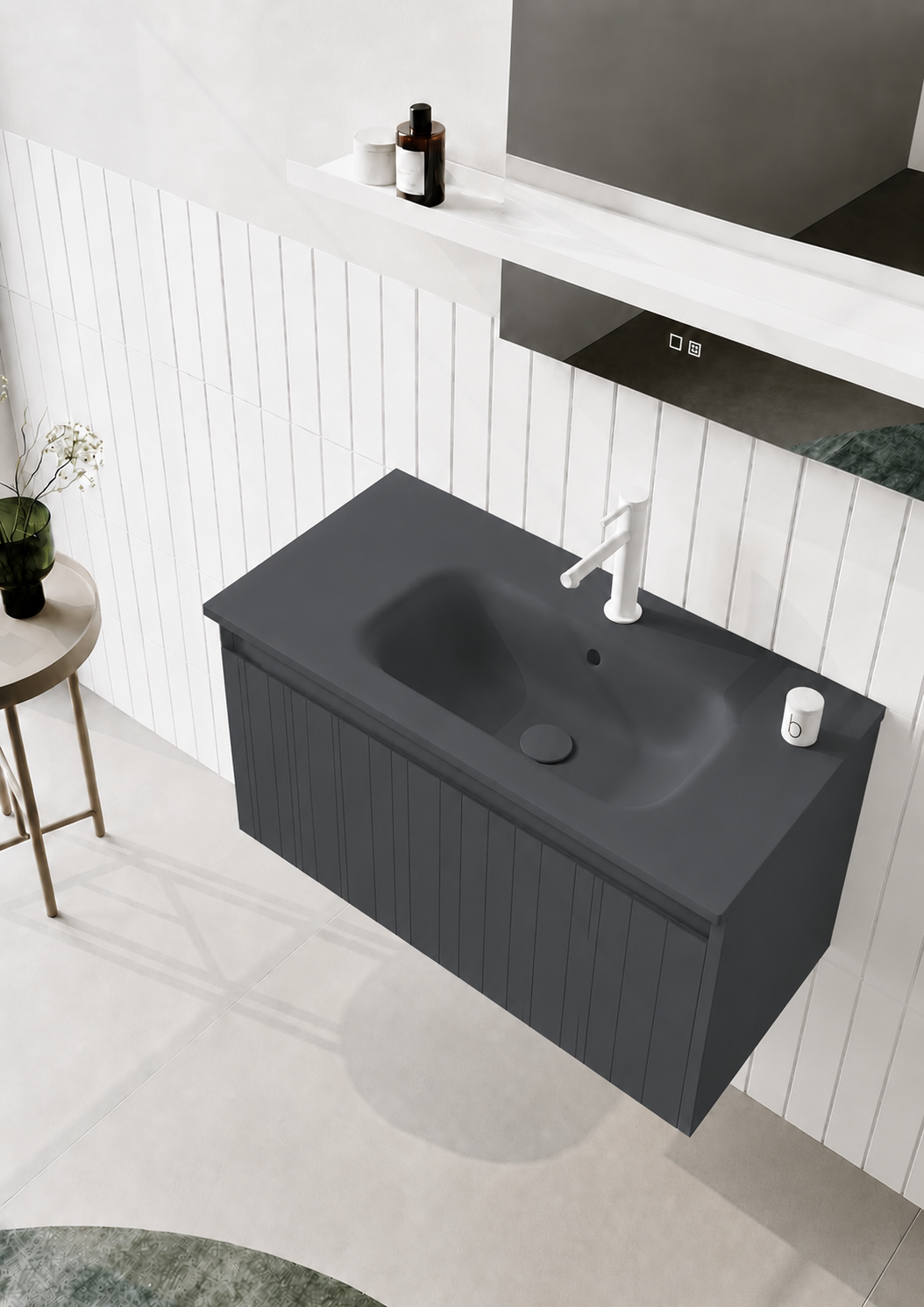 SALINA 100 TKMM.ANTRASITORKA5007418Banyo Dolabı Takımı