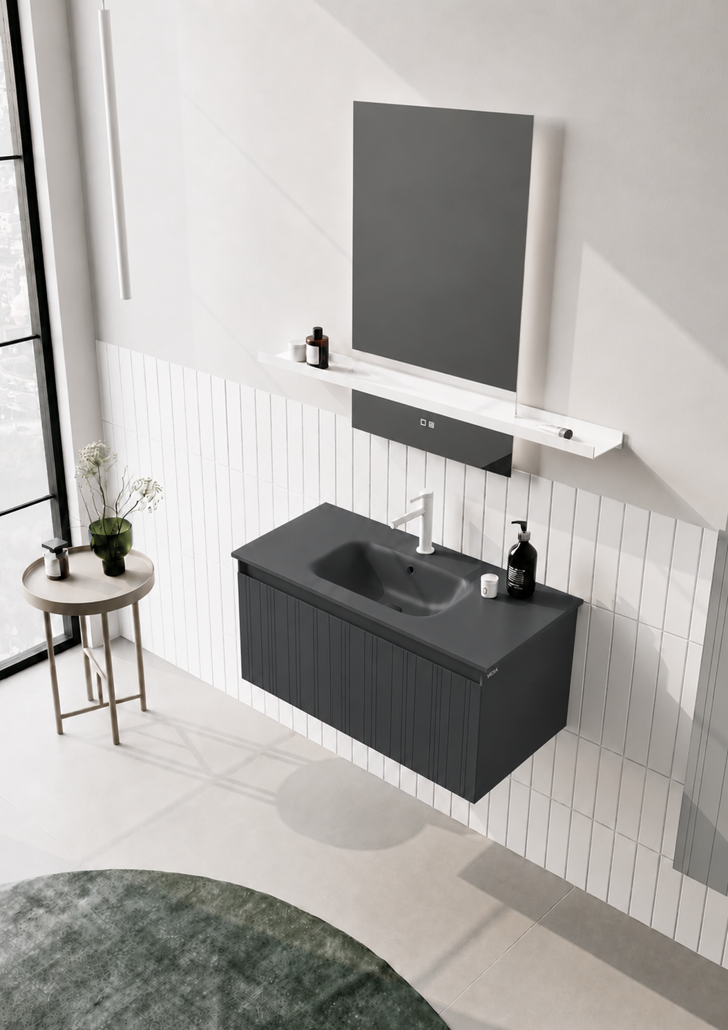 SALINA 100 TKMM.ANTRASITORKA5007418Banyo Dolabı Takımı