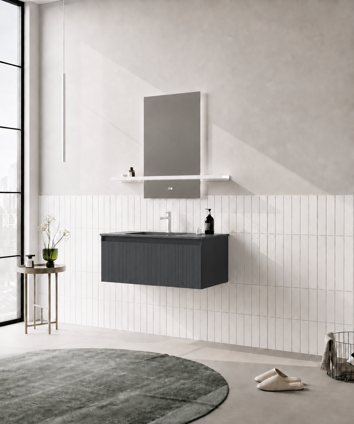 SALINA 100 TKMM.ANTRASITORKA5007418Banyo Dolabı Takımı