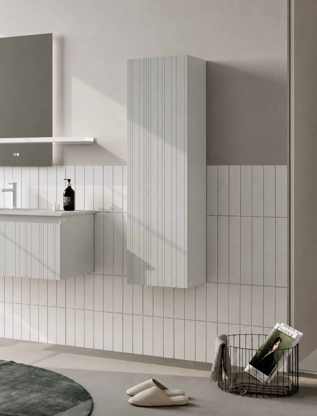 SALINA 40 BYD SAG M.KASMIRORKA3009478Banyo Boy Dolabı Modelleri 