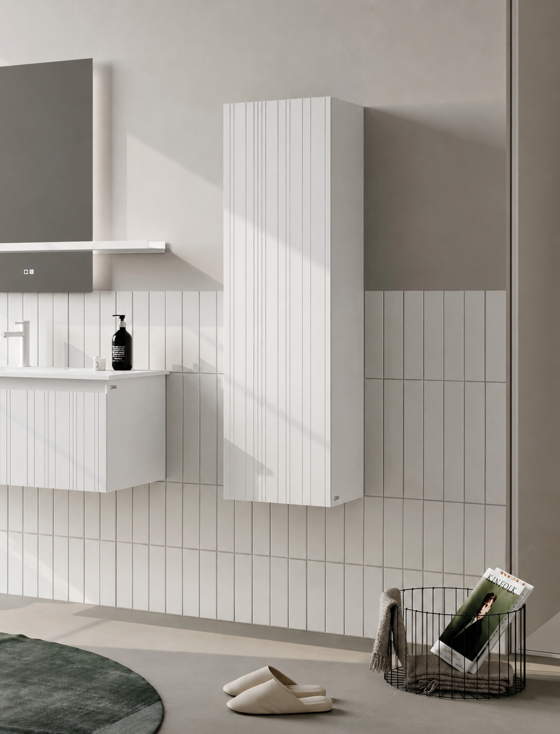 SALINA 40 BYD SAG M.BEYAZORKA3009477Banyo Boy Dolabı Modelleri 
