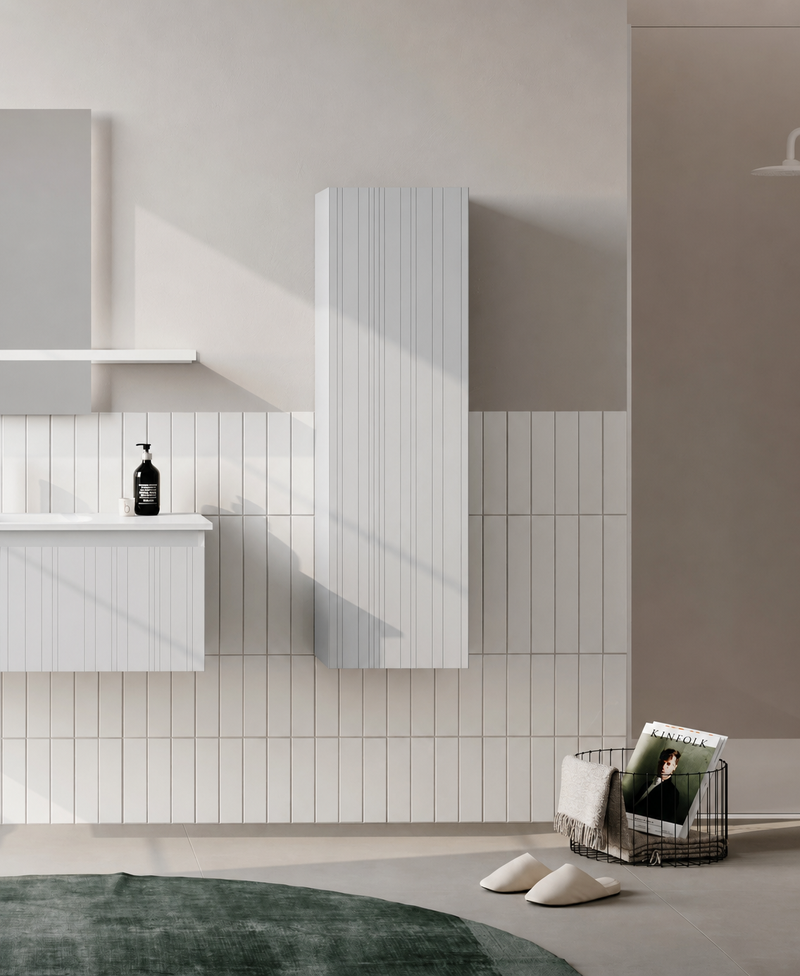 SALINA 40 BYD SAG M.BEYAZORKA3009477Banyo Boy Dolabı Modelleri 