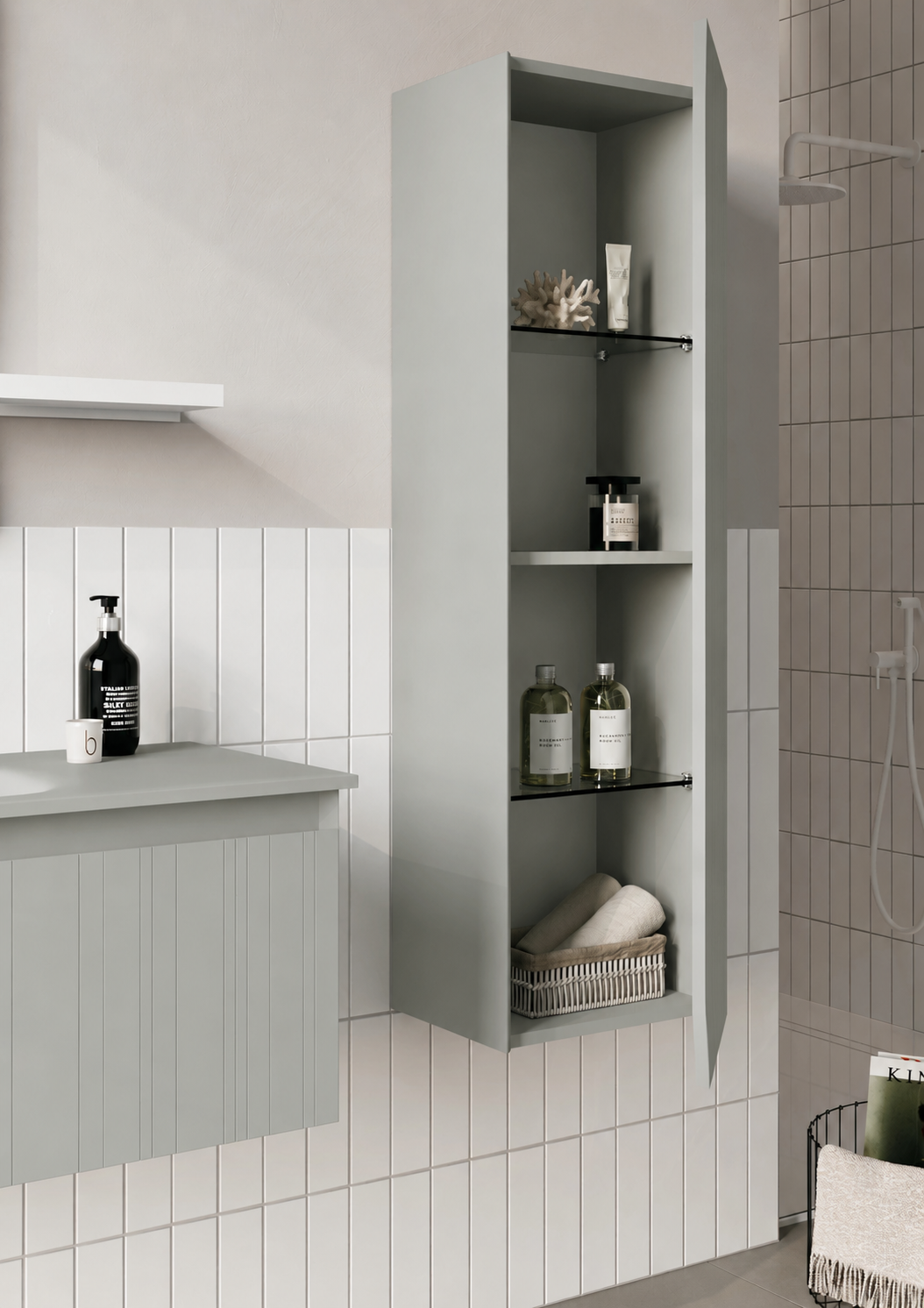 SALINA 40 BYD SAG M.KASMIRORKA3009478Banyo Boy Dolabı Modelleri 