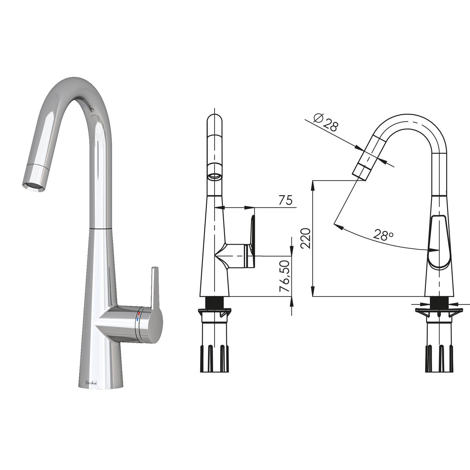 Teska Eviye Bataryası, Axıs, Rose Gold, E4109TeskaE4109Eviye Bataryaları