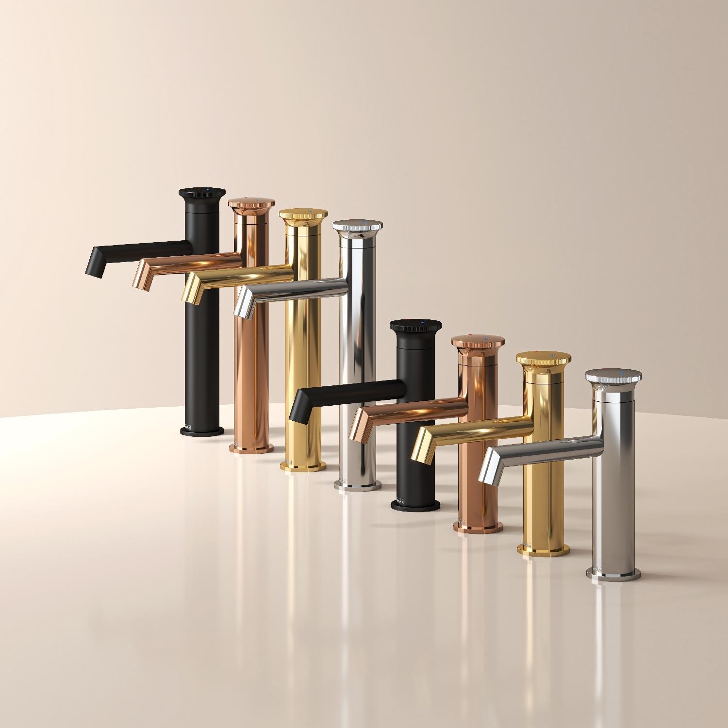 Teska Lavabo Bataryası, Arte Leo S, Rose Gold, E5519TeskaE5519Lavabo Bataryaları