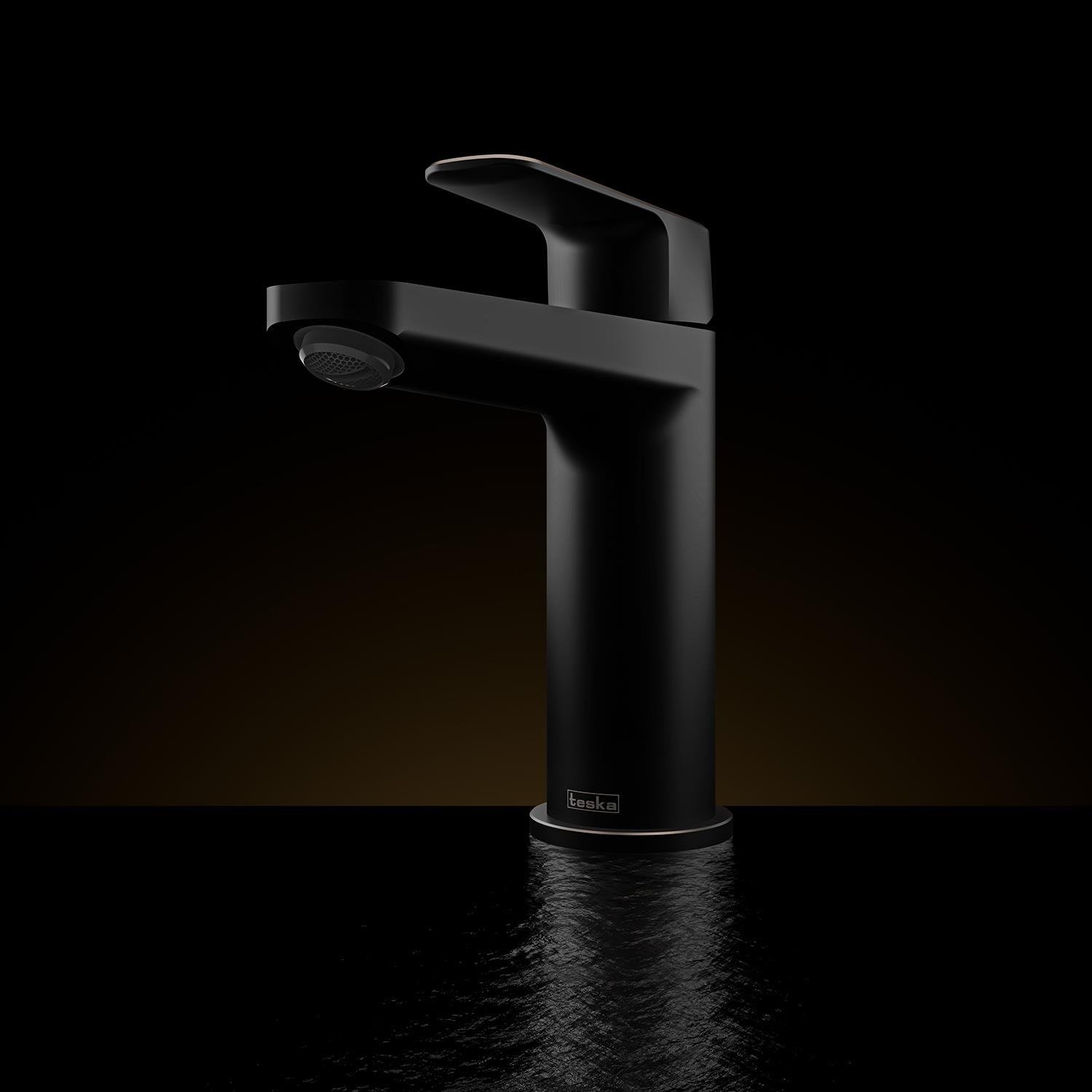 Teska Lavabo Bataryası, Quars, Full Siyah, E5618TeskaE5618Lavabo Bataryaları