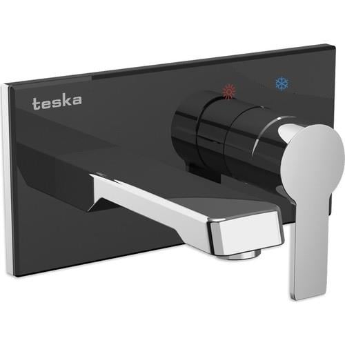 Teska Lavabo Bataryası, Quasar, Ankastre, Siyah Camlı, E5100BTeskaE5100BLavabo Bataryaları