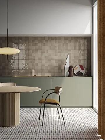 Vitra 10X10 Karo Retromix Kil Bej Parlak (Nf) K94992980001VTE0VitrAK94992980001VTE0Karo Seramik