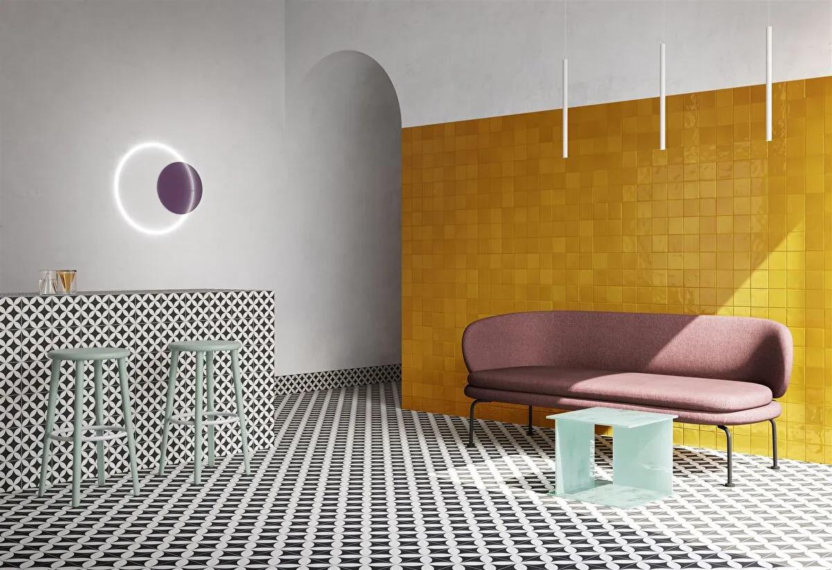 Vitra 15X15 Karo Retromix Siyah Beyaz Daire Negatif Small (0,25 M2 Fiyatı) K94855100001VTE0VitrAK94855100001VTE0Karo Seramik