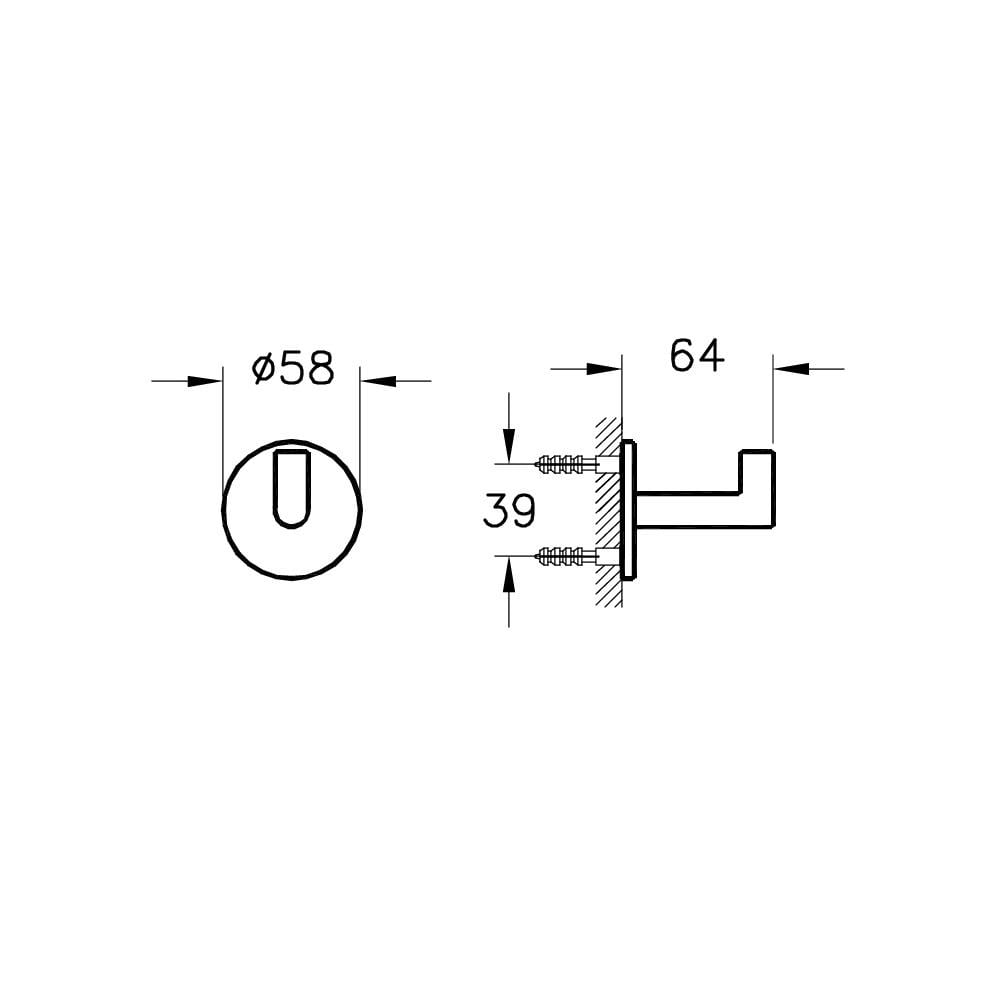 Vitra Askı, Origin, Tekli, A44884VitrAA44884Askılık