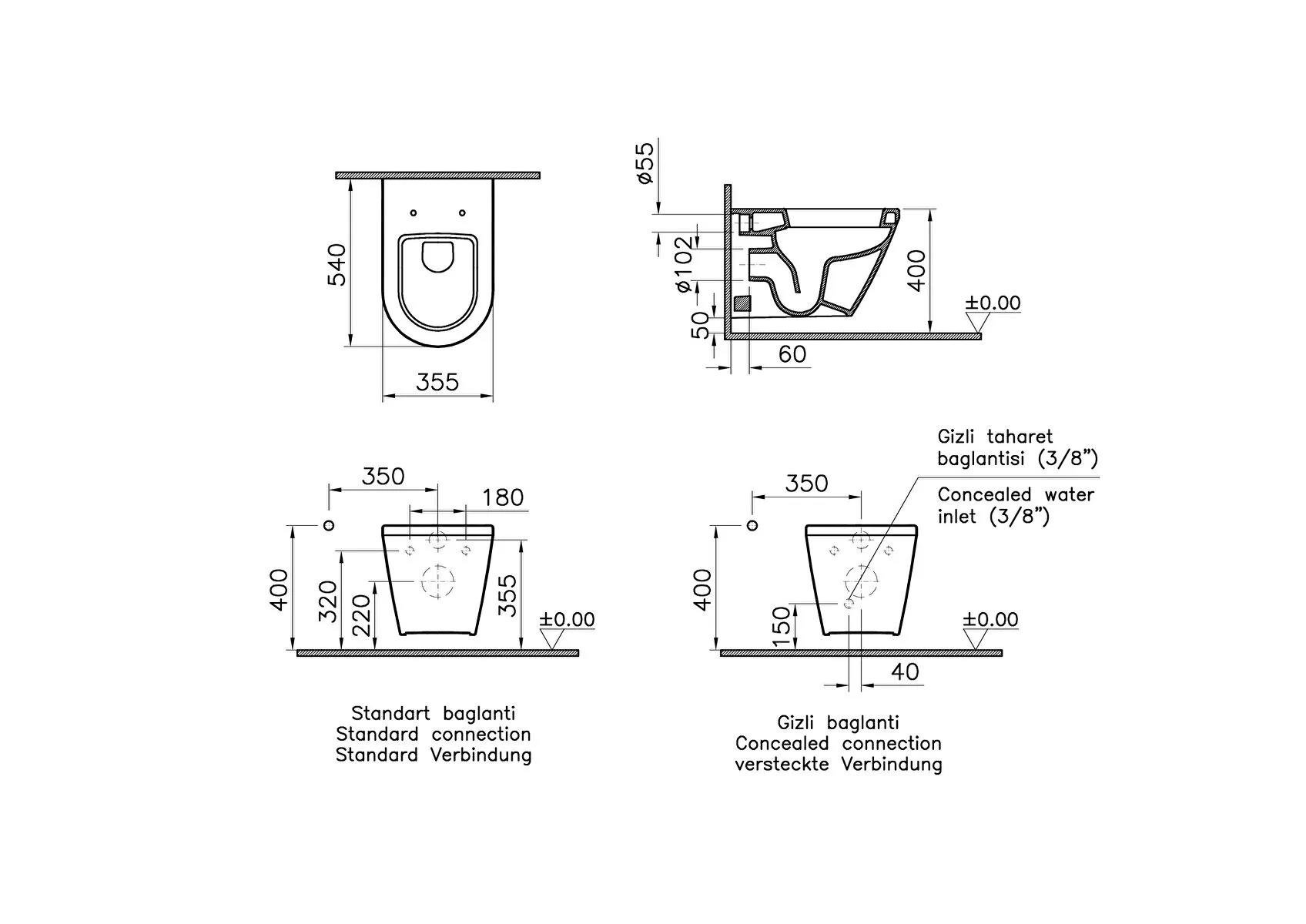VitrA Asma Klozet, Integra, 7063L003-0850  (sadece istanbul teslimat için uygundur )VitrA7063L003-0850Asma Klozet Modelleri, Çeşitleri & Fiyatları | Banyo Dizayn 