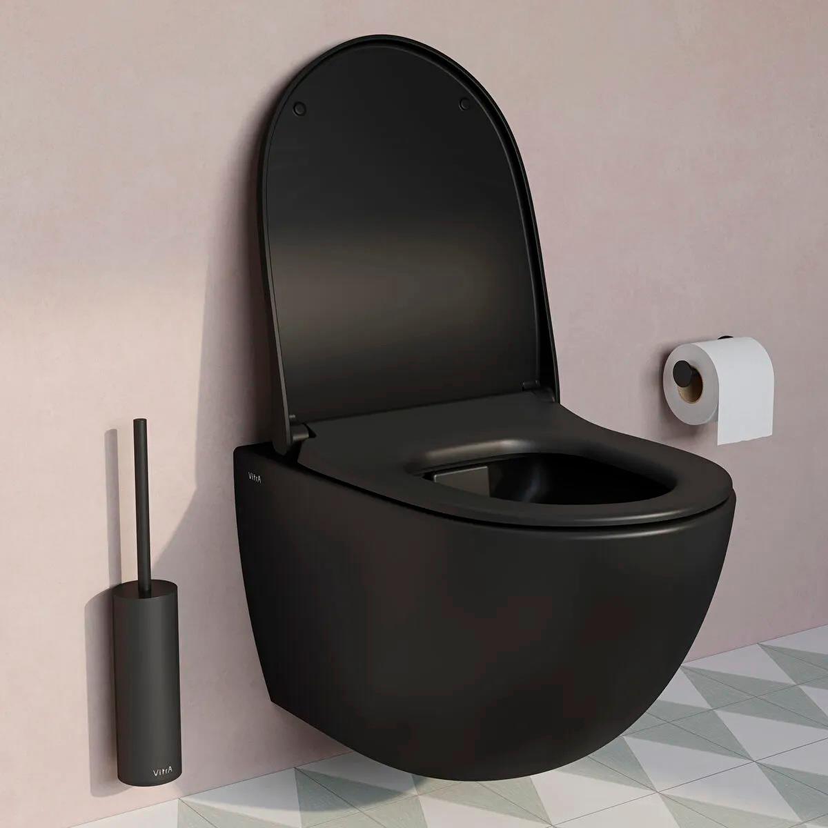 VitrA Asma Klozet, Sento Rim-Ex, Mat Siyah, 7748B083-0101  (sadece istanbul teslimat için uygundur )VitrA7748B083-0101Asma Klozet Modelleri, Çeşitleri & Fiyatları | Banyo Dizayn 
