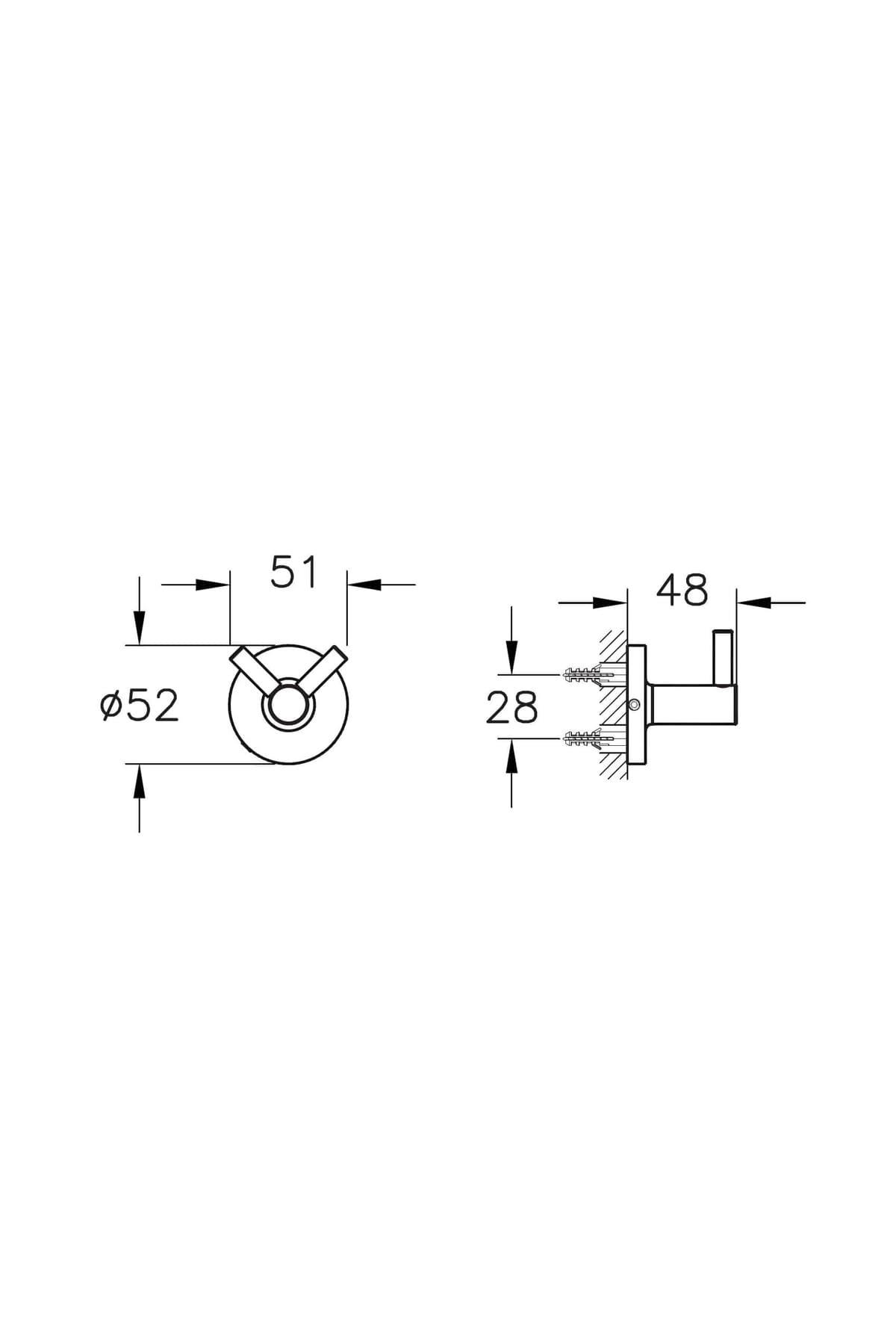 Vitra Base 100 İkili Askı, A44116VitrAA44116Askılık