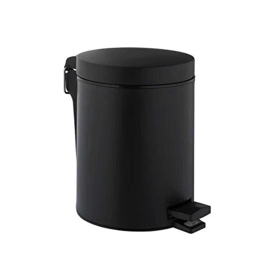 Vitra Base 300 Kapaklı Çöp Kovası, 5 Litre, Mat Siyah A4414936VitrAA4414936Banyo Çöp Kovaları