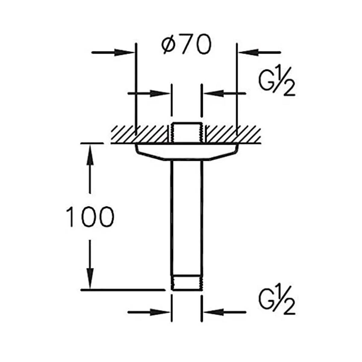 Vitra Dirsek, Origin, Tavandan (Kısa) Soft Bakır, A4564929VitrAA4564929Duş Başlıkları