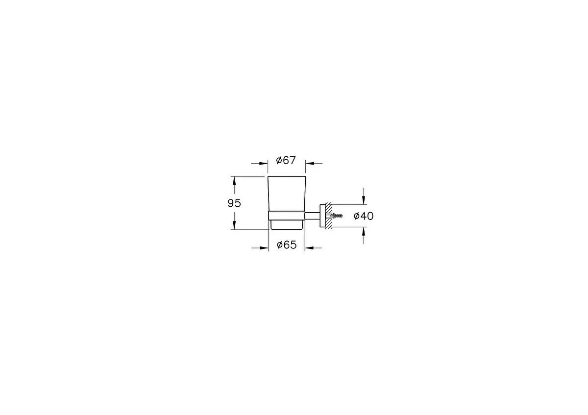 Vitra Diş Fırçalık, Base 200, Sıvı, Duvardan, A44106VitrAA44106Diş Fırçalığı