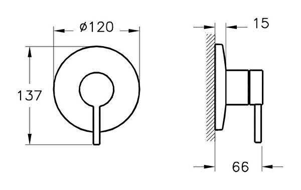 Vitra Duş Bataryası, Origin, Ankastre (Sıva Üstü Grubu) A42621VitrAA42621Duş Bataryaları