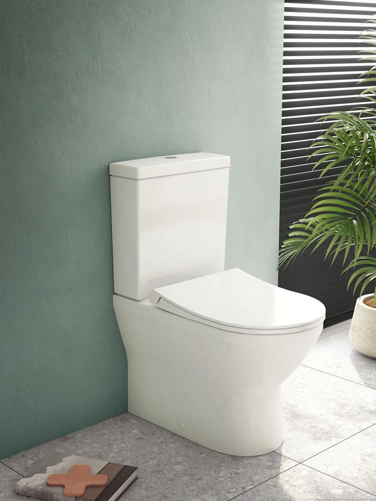 VitrA Duvara Tam Dayalı Klozet Integra Rim-ex Kanalsız, 7043L003-0092VitrA7043L003-0092Yerden Klozet