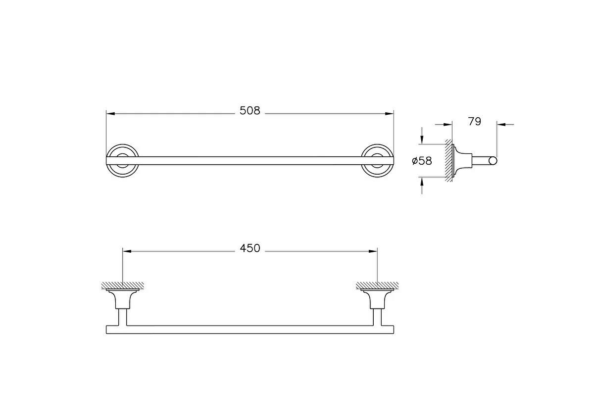 Vitra Havluluk, Origin, Classic, 45 Cm, A44548VitrAA44548Banyo Havluluk