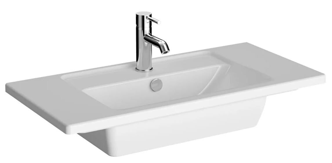 Vitra İntegra Dar Etajerli Lavabo, 80x38 cm, 7036B003-0001   (sadece istanbul teslimat için uygundur )VitrA7036B003-0001Etajerli Lavabo