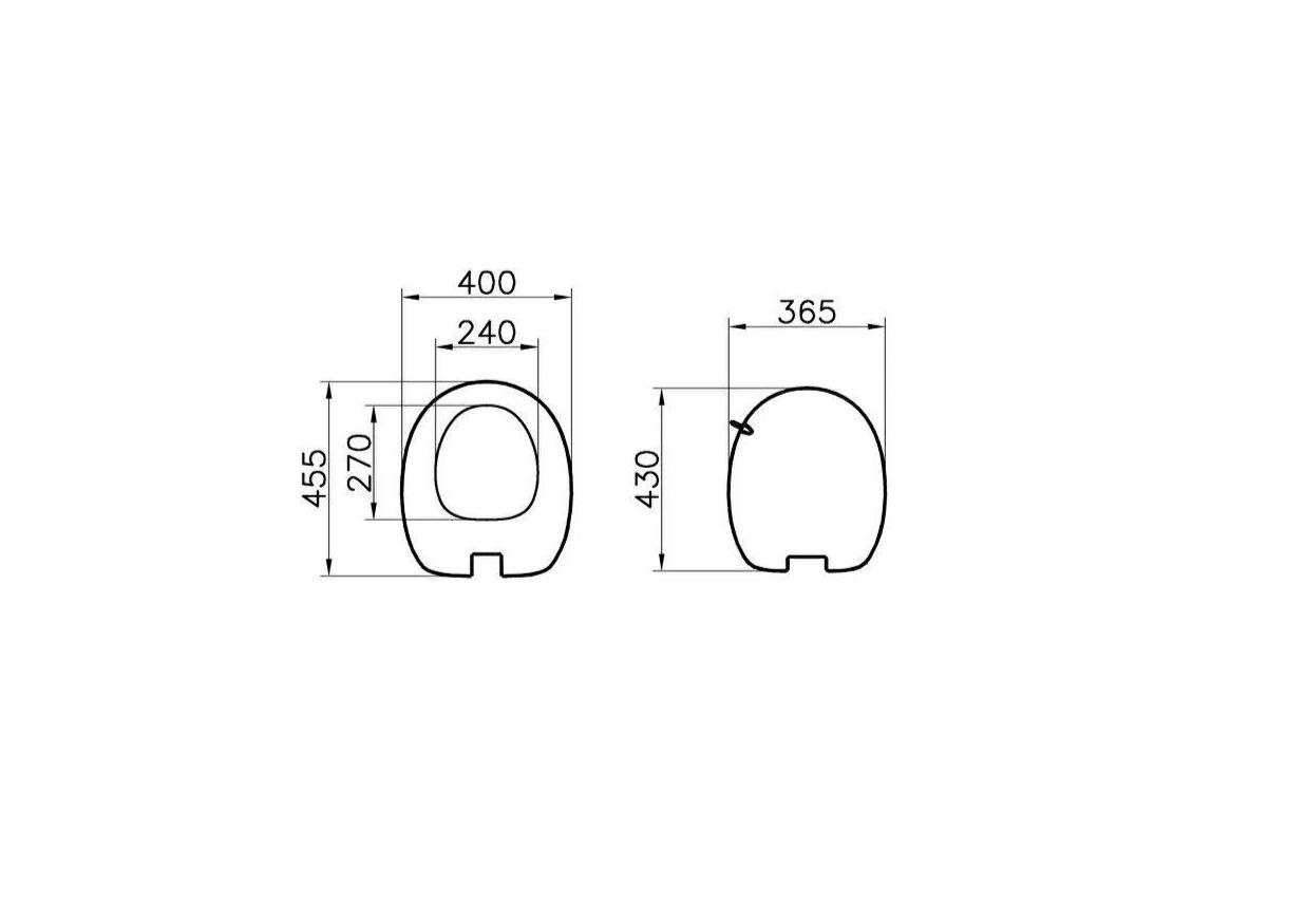 Vitra İstanbul Ledsiz PC Klozet Kapağı, Yavaş Kapanır, Siyah, 166-070-109VitrA166-070-109Klozet Kapağı